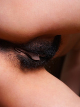Rezza Teasingly Lifts Her Dress Revealing Her Hairy Pussy As She Spreads Eager Thighs Invitingly - photo 13