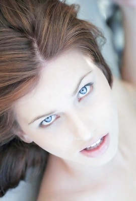 Natural Beauty Maryjane has blue eyes & pale tits 