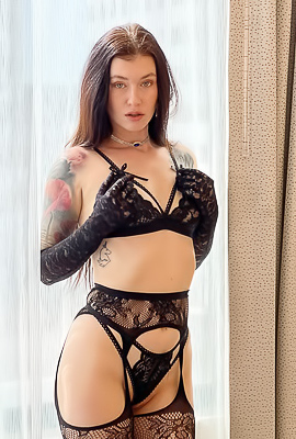 Misha Cross Dark-haired Porn Goddess Kneels To Worship Big Cock