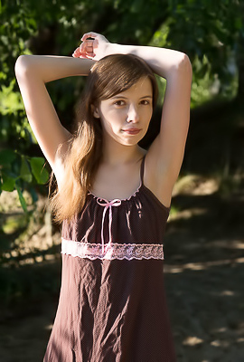 Jemma A Gives A Hot Outdoors Fantastic Striptease