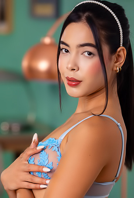 Kubera Fortuna Tantalizes With A Solo Striptease Showcasing Her Sheer Allure And Perfectly Manicured Feet