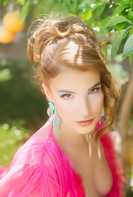 Hunger In Her Eyes, La Sirenas Curves Shown In Outdoor Light, Nude Lace Mission